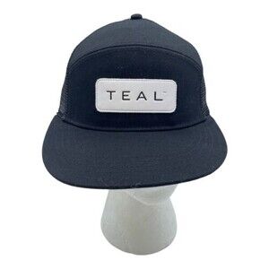 Discrete TEAL Trucker Black Mesh Hat